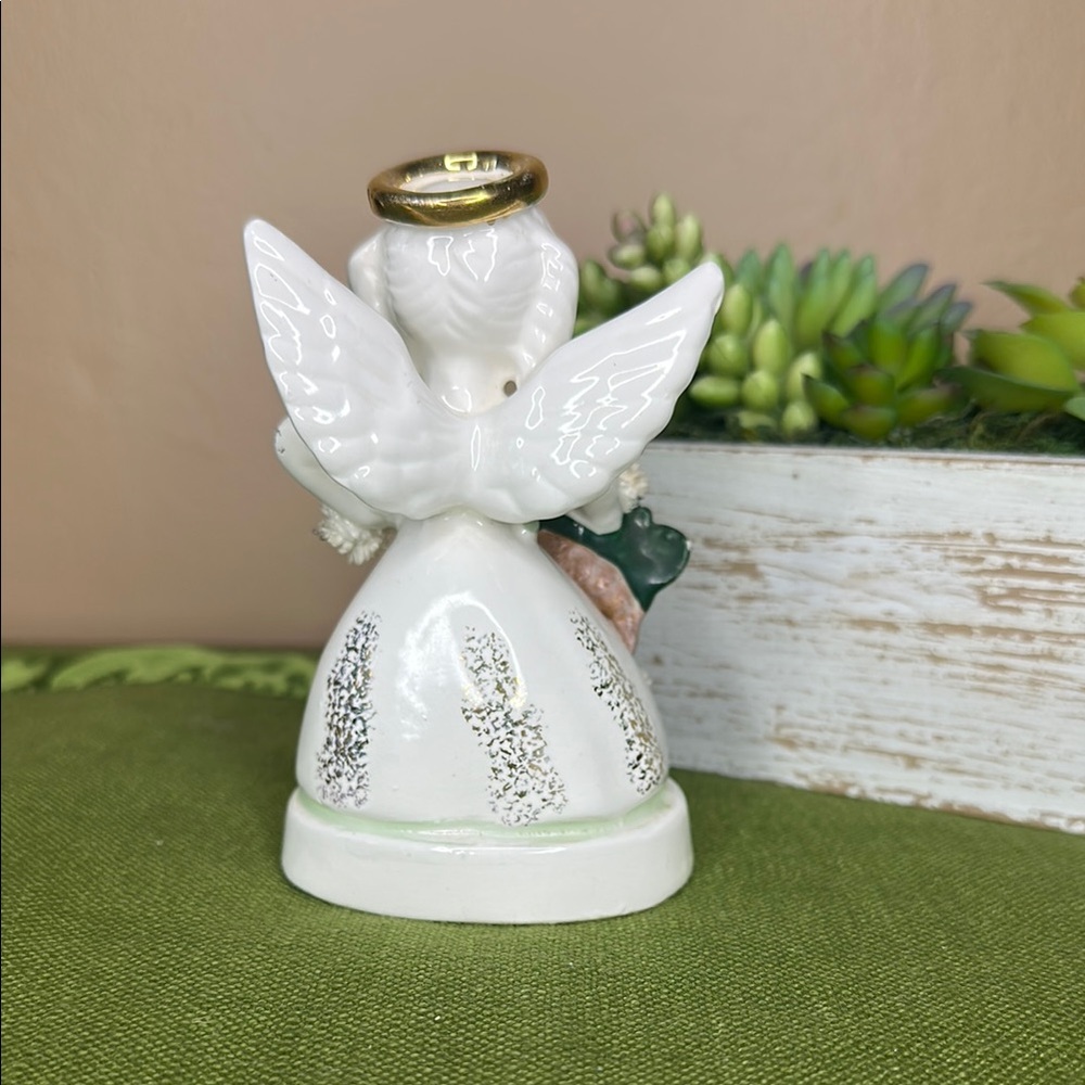 Charming November Angel Figurine - White and Gold - Picture 3 of 5